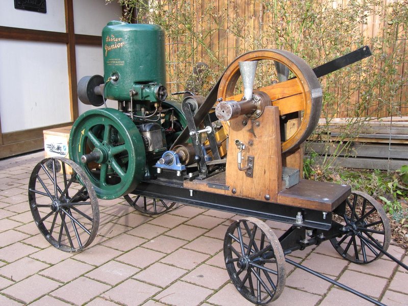 Eisenwagen mit Lister und Oelmühle