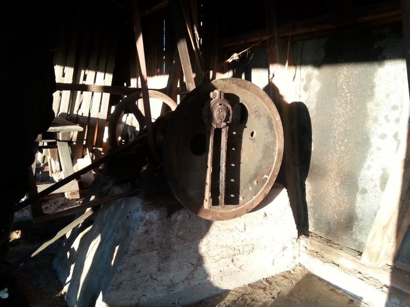 Kurbelbock mit abgebauter Kurbelstelze