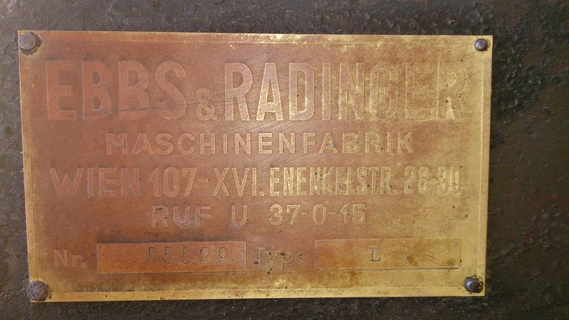 das wär das Typenschild