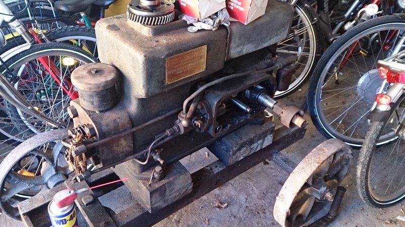 das der Motor im zerlegtem zustand