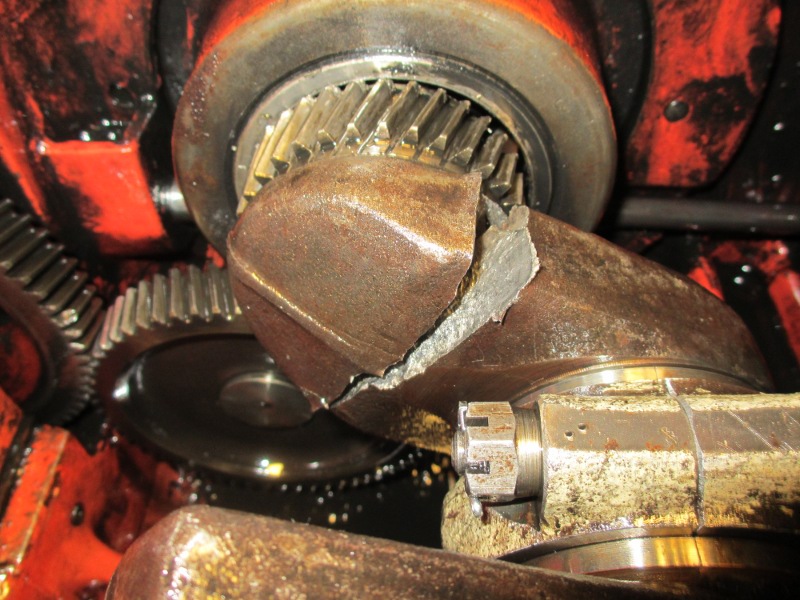 gebrochene Kurbelwelle