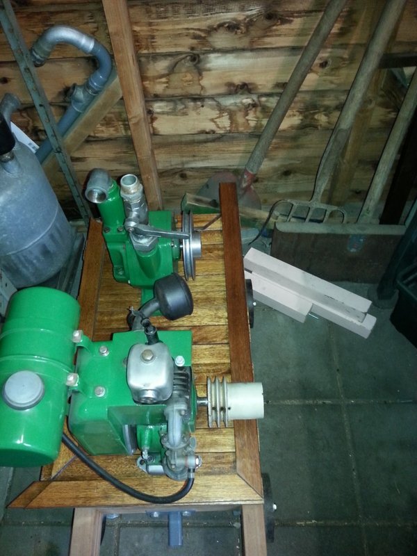 Villiers Mk15 with miling pump on trolley Work in progress