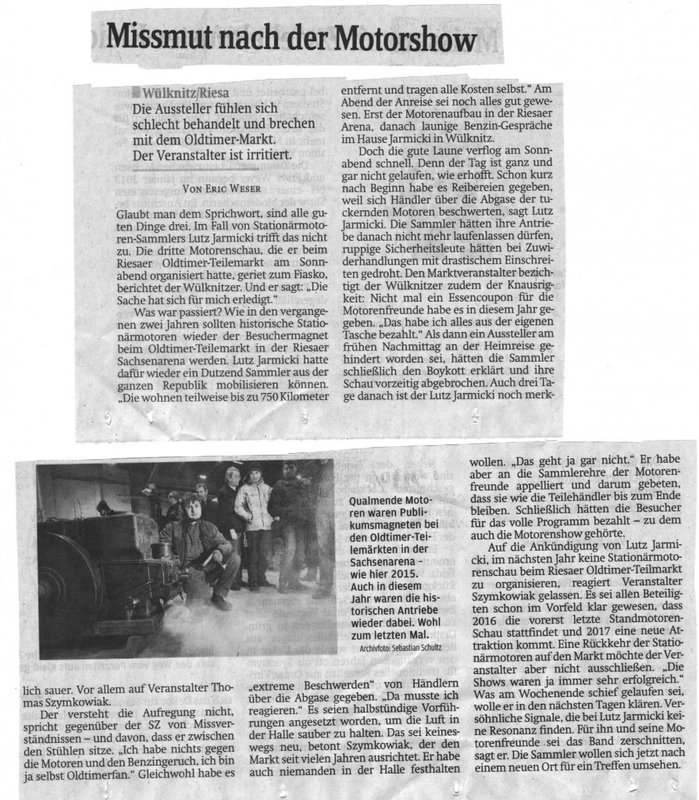 Riesa 2016 danach.jpg (304.95 KiB) 4874 mal betrachtet ( wer hat seinen Motor länger als eine halbe Stunde laufen lassen ) ich lache mich schlapp