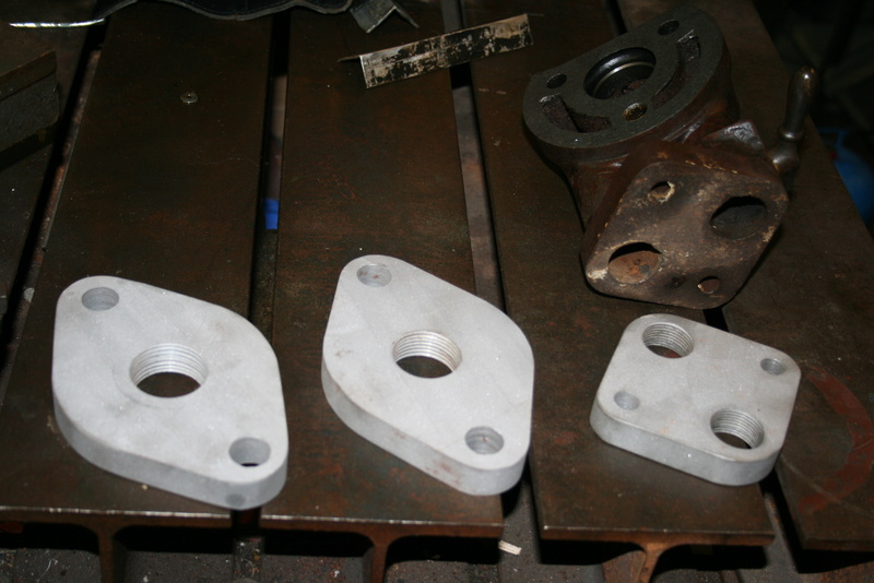 neu angefertigte Flansche