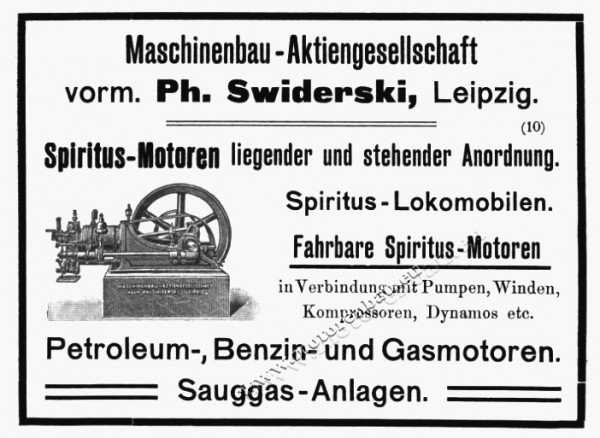 Anzeige von 1903