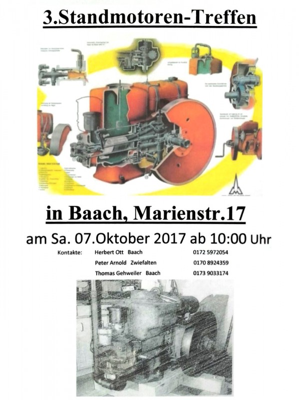 3. Standmotorentreffen ich Baach