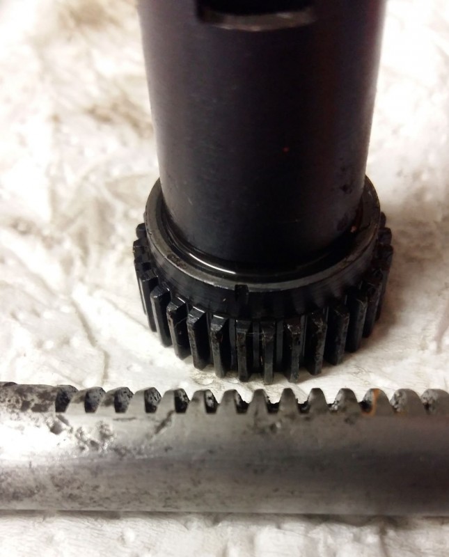 Markierung auf Reglerstange