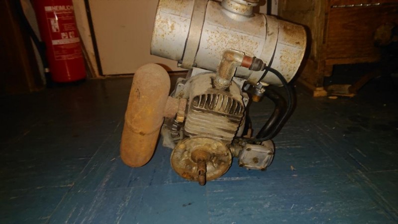 Motor vor dem Umbau