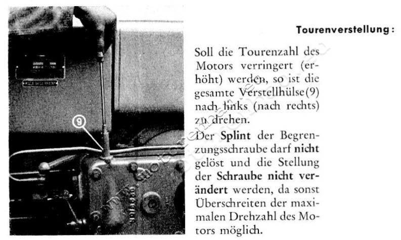 Auszug ans der Bedienungsanleitung Sendling DM5n, DM10n, DM15n