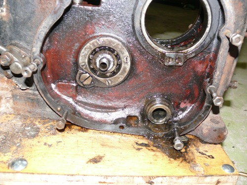 alte Lackierung Motorinnenraum