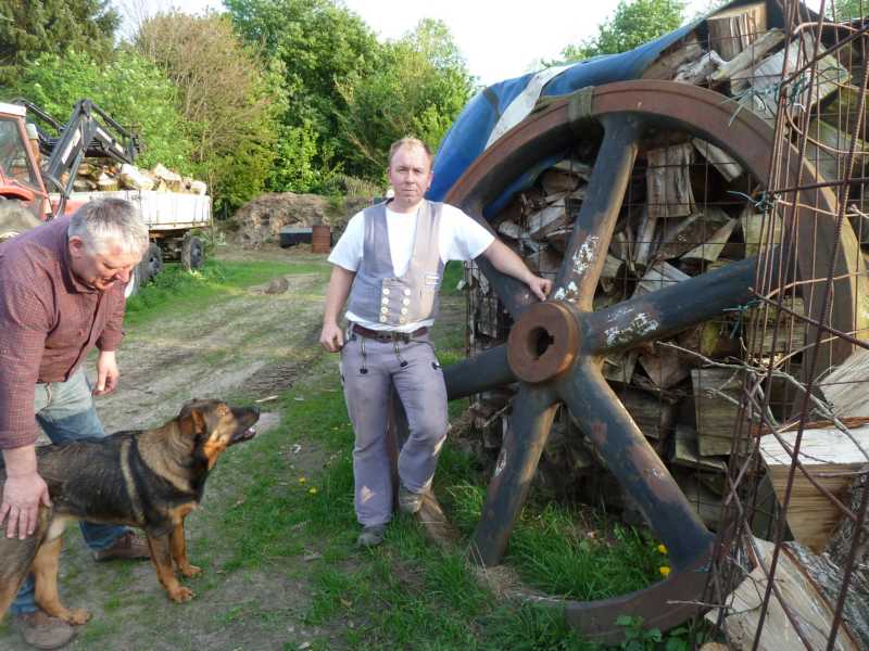 Meisteradam mit Raimund und seinem 10 Monaten alten Hund.