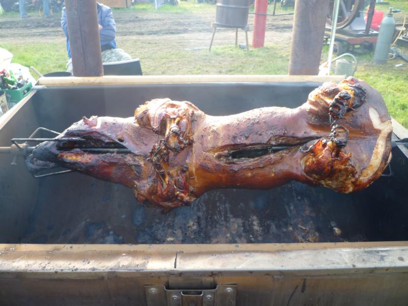 Das Abendessen am Sonntag abend für die Allgemeinheit. Gespendet vom Veranstalter.