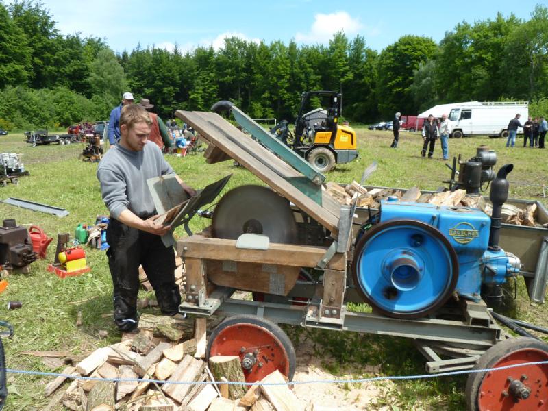 Hier wurde das Brennholz für den Ofen in der Hütte von Peter gesägt.
