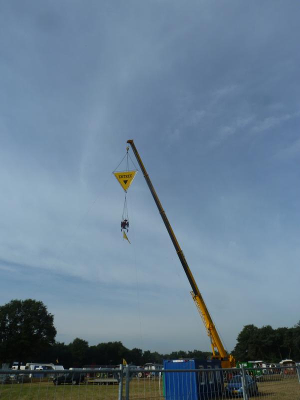 Schon von weitem war das Gelände gut zu sehen.